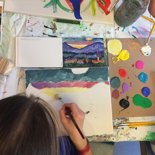 Ferienworkshop Acrylmalen für Kinder im Dschungelpalast
