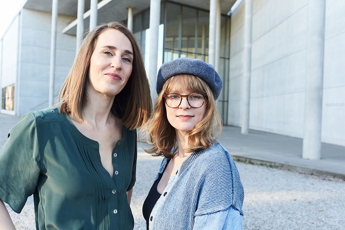 Die beiden Macherinnen der Nahaufnahme: Esther Diestelmann (Radio Feierwerk) und Julia Viechtl (Fachstelle Pop)