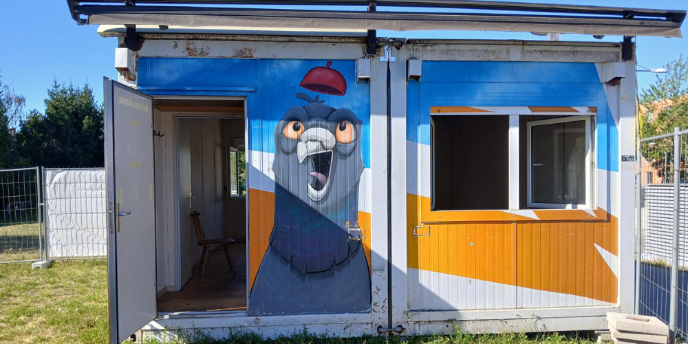 Interim Jugendtreff Sendling-Westpark Außenansicht Container (c) Feierwerk