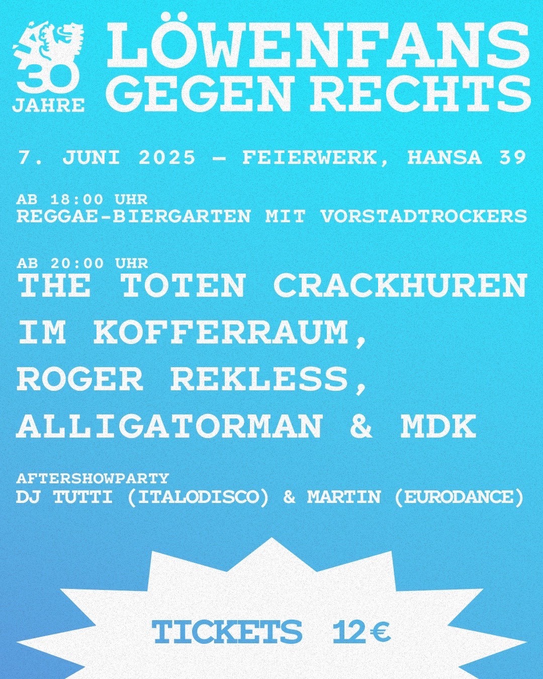 30 Jahre Löwenfans gegen Rechts