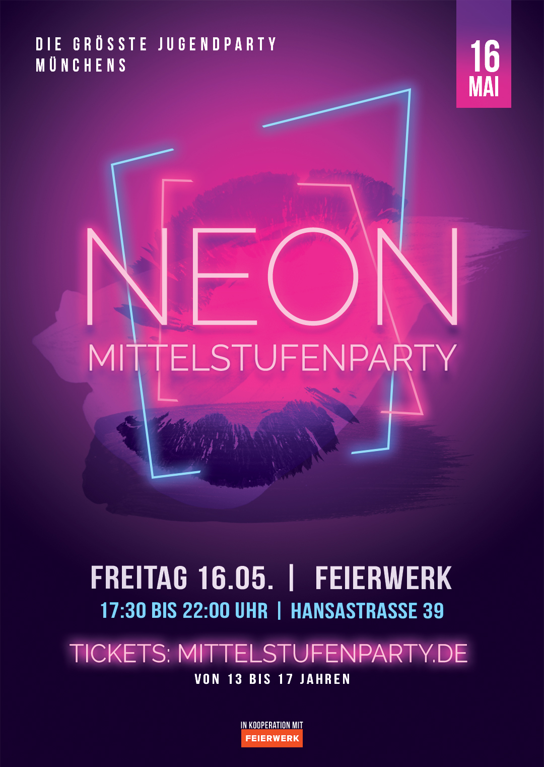 MÜNCHNER MITTELSTUFENPARTY: NEON