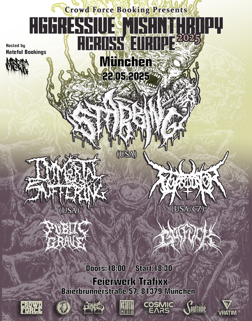 Aggressive Misanthropy Accros Europe 2025