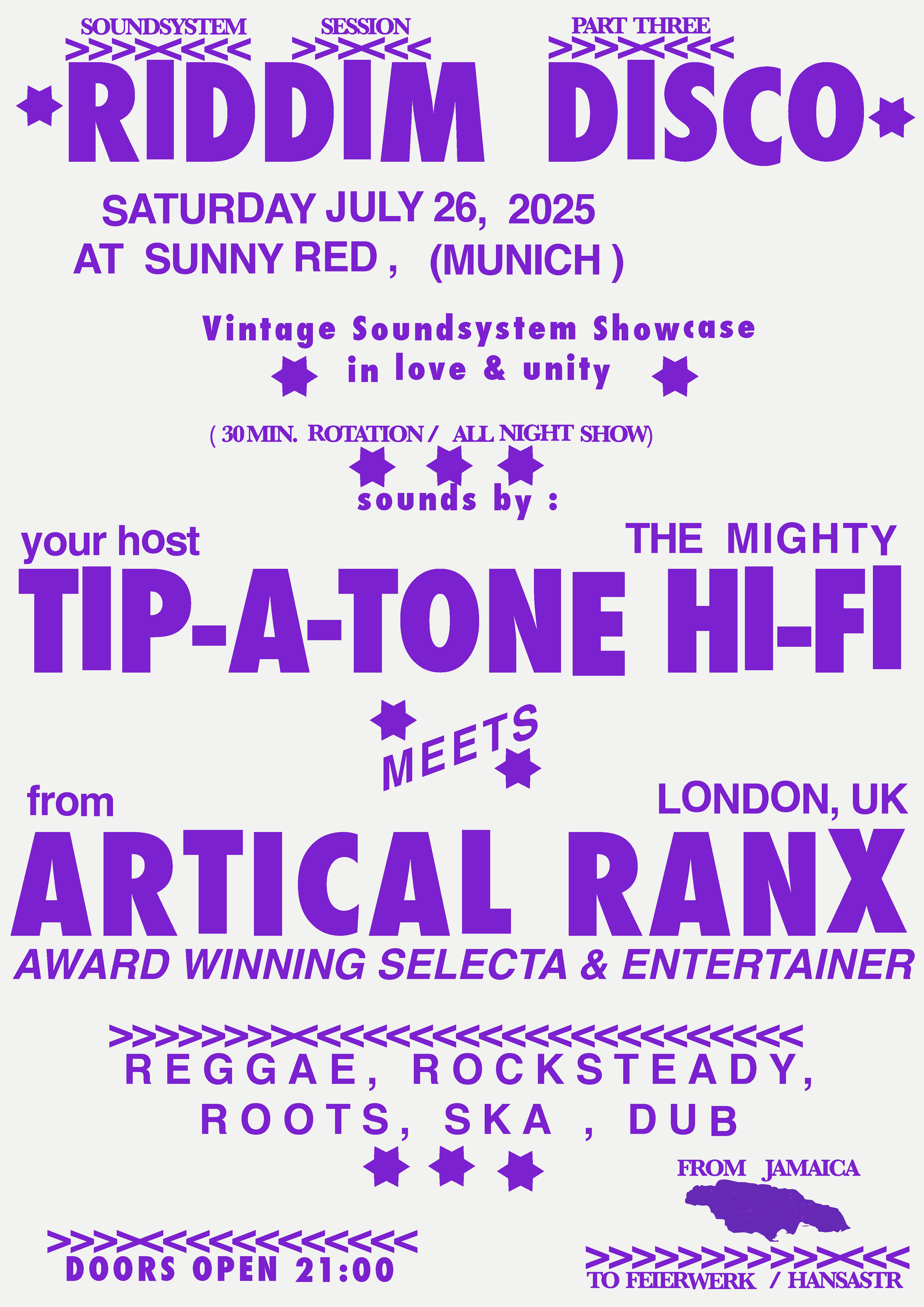 RIDDIM DISCO / Soundsystem Session