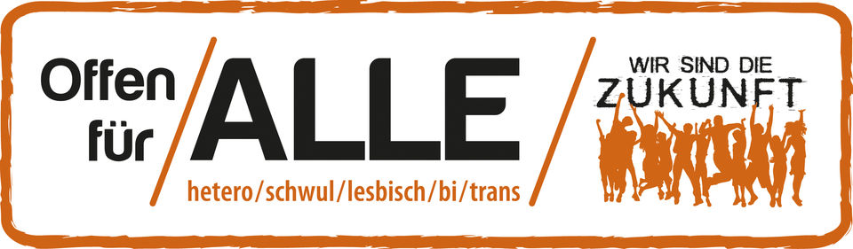 Logo Offen für Alle - Hetero, schwul, lesbisch, bi, trans
