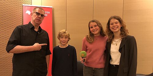 Markus Heitz und das Reporterteam auf der Frankfurter Buchmesse 2024