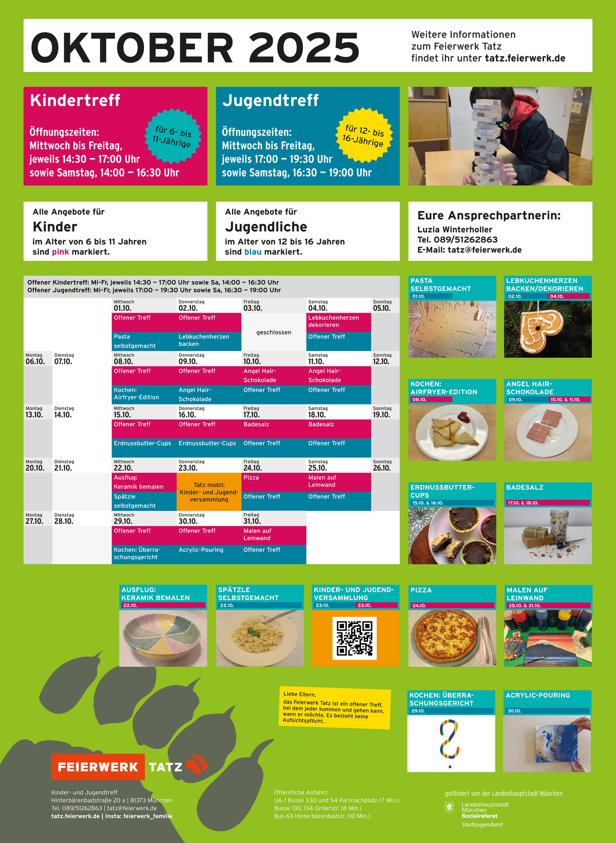 Tatz Programm Oktober 2025