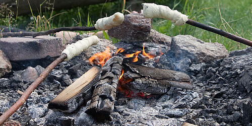 Lagerfeuer in der Feierwerk Südpolstation