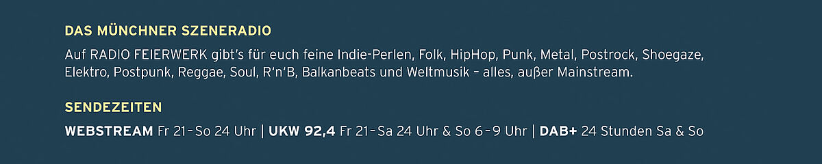 Radio Feierwerk_Sendezeiten Szeneprogramm