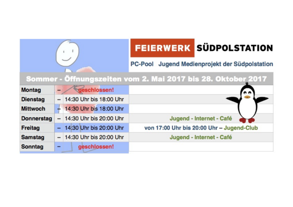 PC Pool Sommeröffnungszeiten