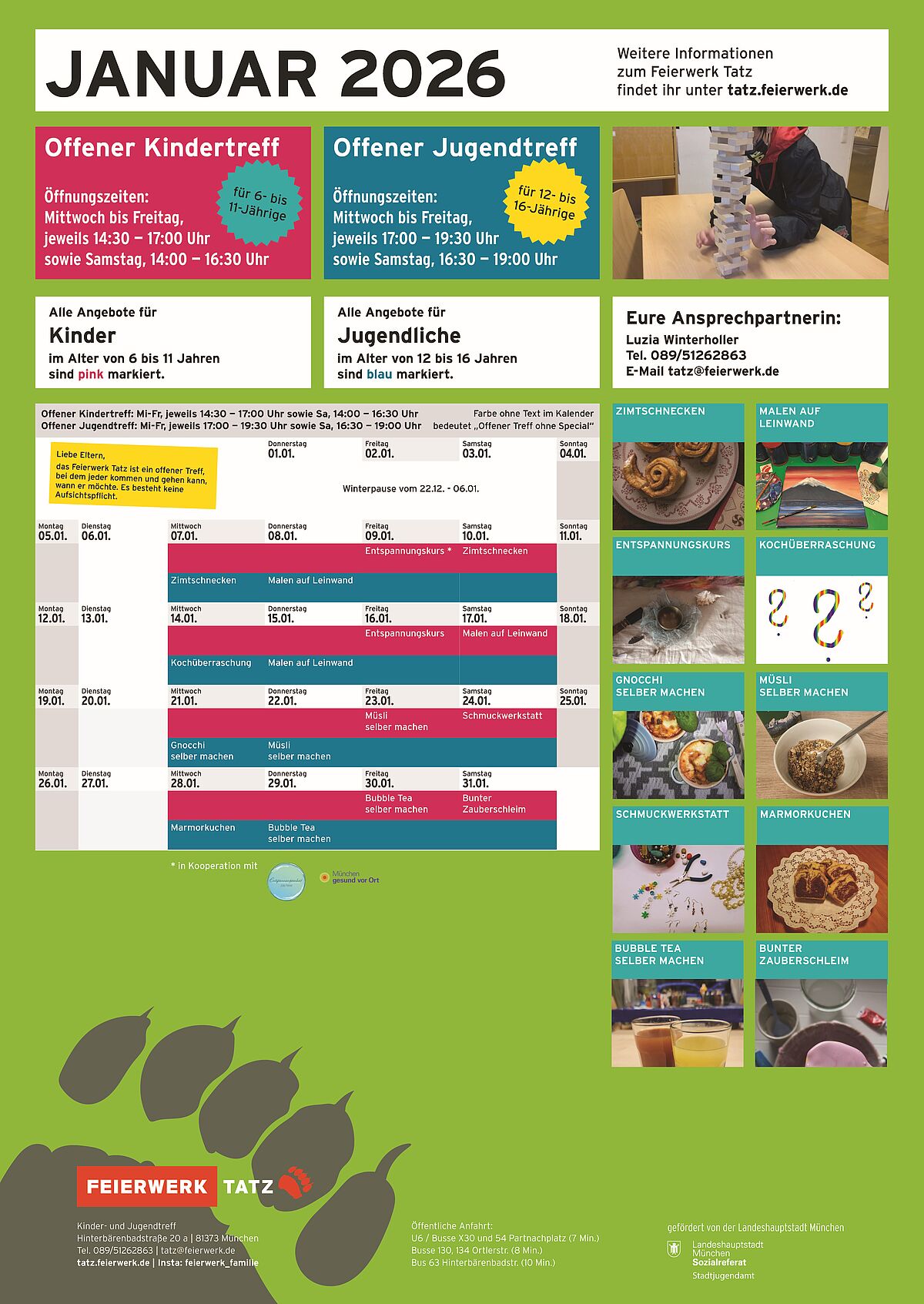 Tatz Programm Januar 2026
