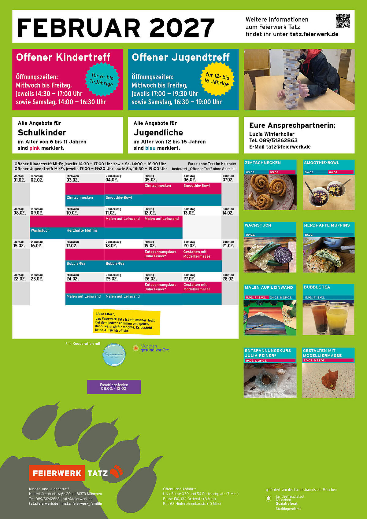 Tatz Programm Februar 2027