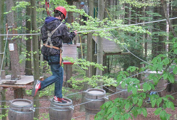 Hochseilgarten-Action
