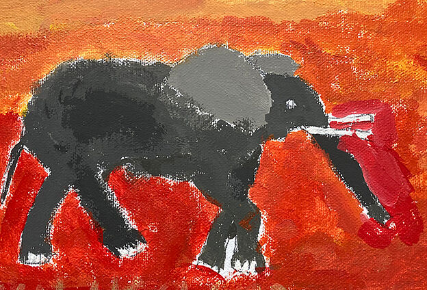 Acrylmalen auf Leinwand