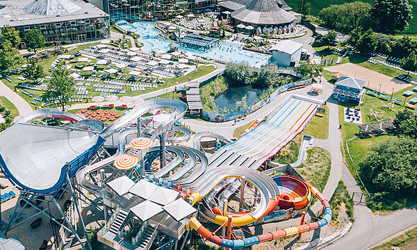 RUTSCHEN-SPASS IN DER THERME ERDING