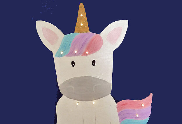 Regenbogen und Einhörner