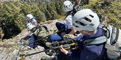 Klettersteig-Begehung im Allgäu