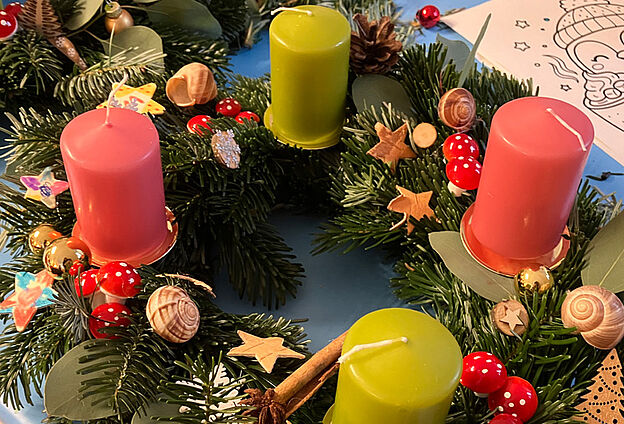 Adventskranz binden