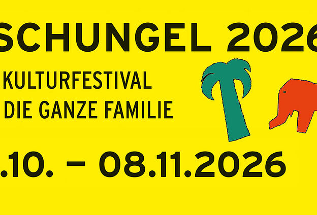 Banner Dschungel 2026 Kulturfestival für die ganze Familie vom 31.10.-08.11.26