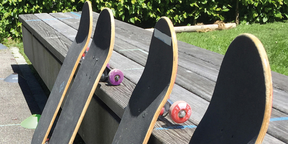 Skateboarden